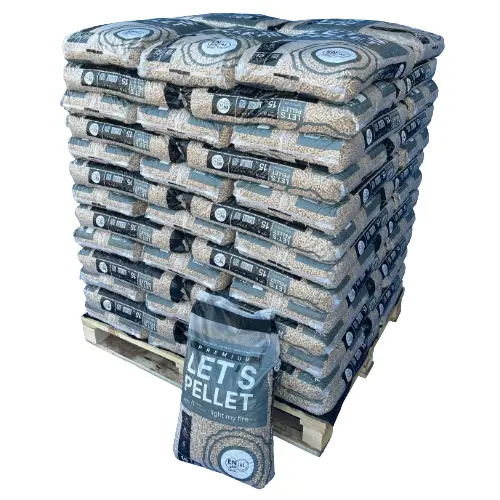 Premium Holzpellets DIN plus A1 - Palette 975 kg