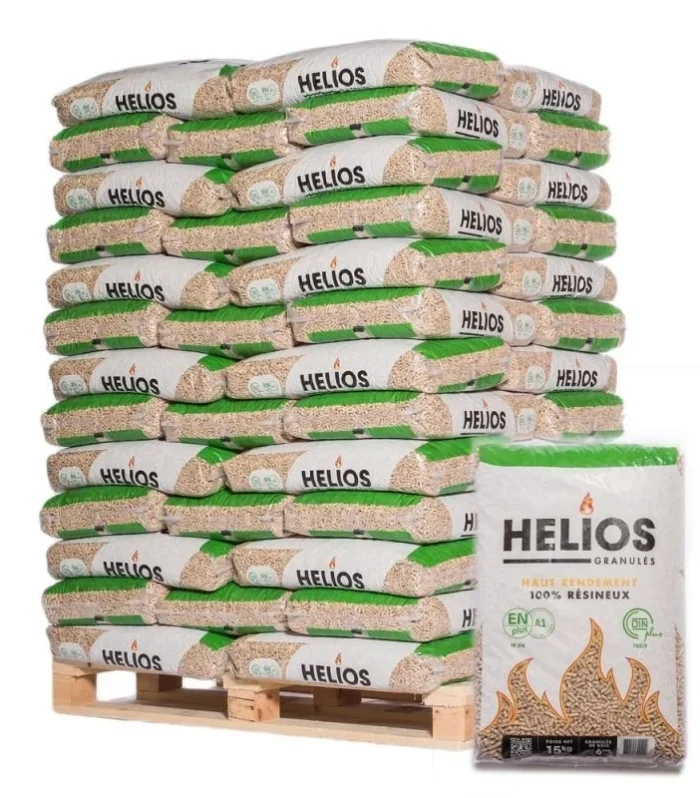 Holzpellets mit 65 Säcken à 15 kg