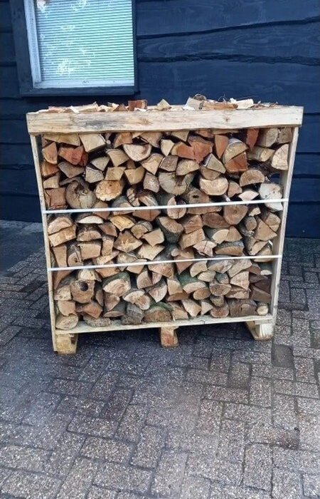 Brennholz-Mix 25 cm – 1,2 RM (4 Mini-Paletten)