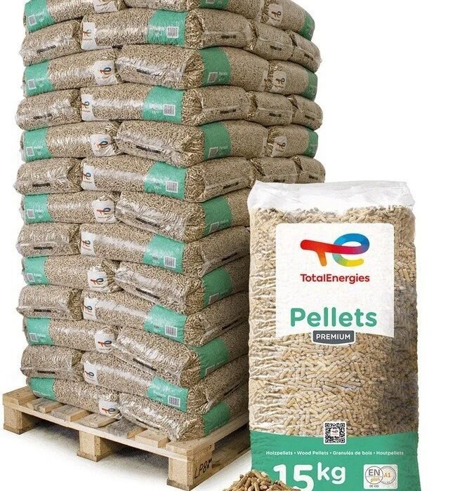 TotalEnergies Holzpellets Premium – 975 kg (65 x 15 kg Säcke)