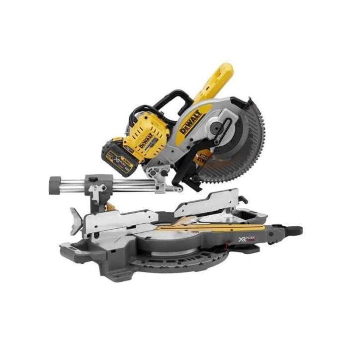 DEWALT 250 mm XR FLEXVOLT 54 V 3 Ah Radial-Gehrungssäge – DCS727T2