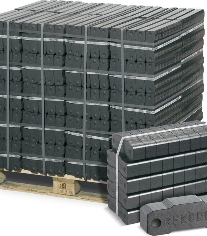 REKORD® Braunkohlebriketts – 1000 kg Palette (40 x 25 kg)