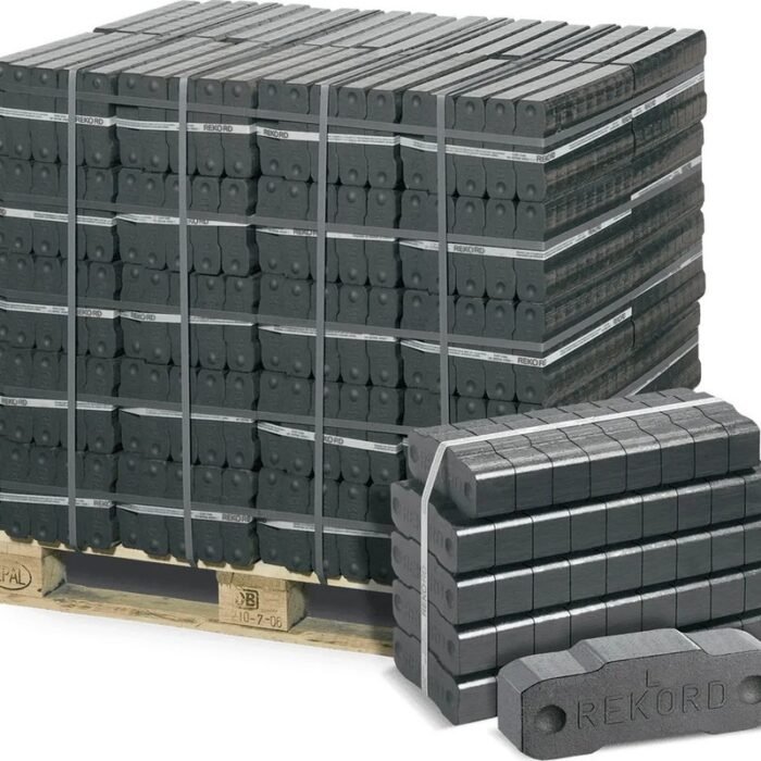 REKORD® Braunkohlebriketts – 1000 kg Palette (40 x 25 kg)